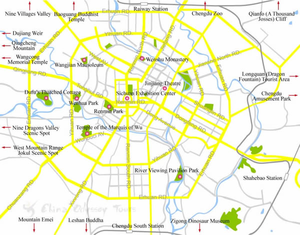 chengdu city center map